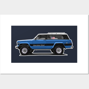 FSJ Beach Truck - Blue, Darks Posters and Art